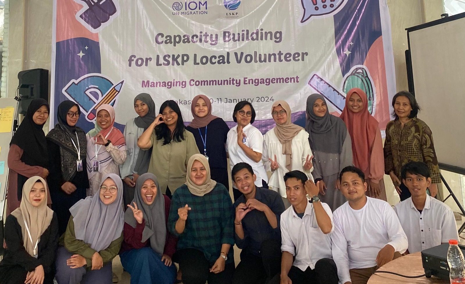 IOM Membantu Peningkatan Kapasitas Relawan LSKP