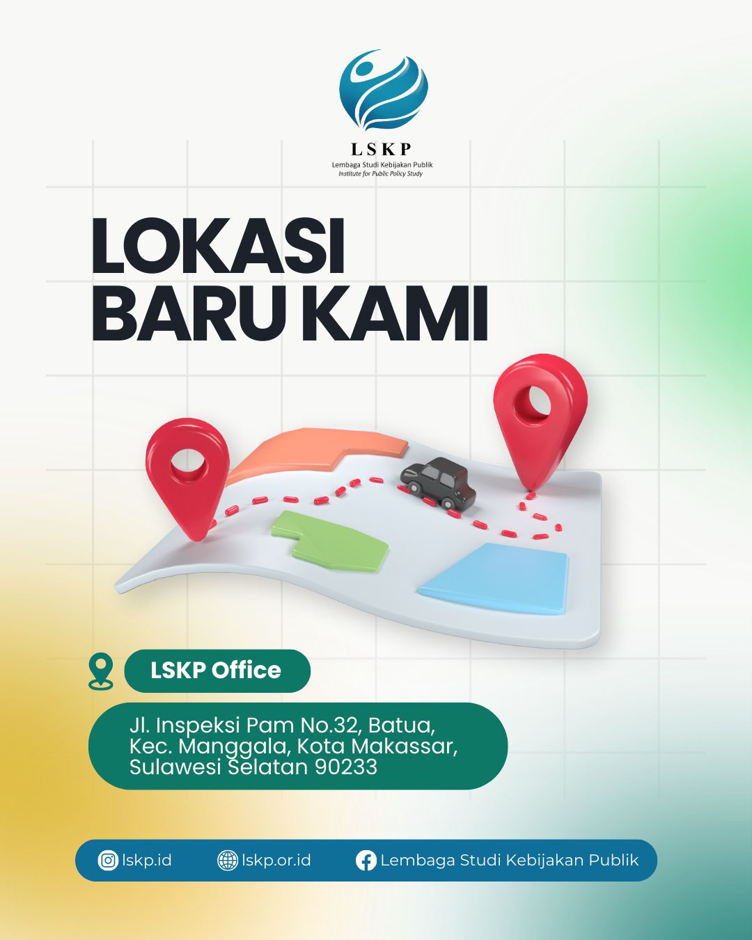 Kami Berpindah, Komitmen Tetap Sama Jl. Inspeksi PAM No. 32, Batua Makassar